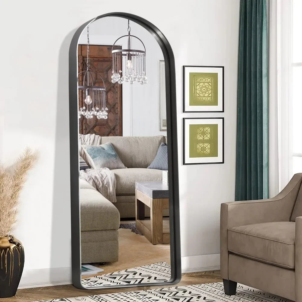 Modern Arch Aluminum Frame Full Body Mirror