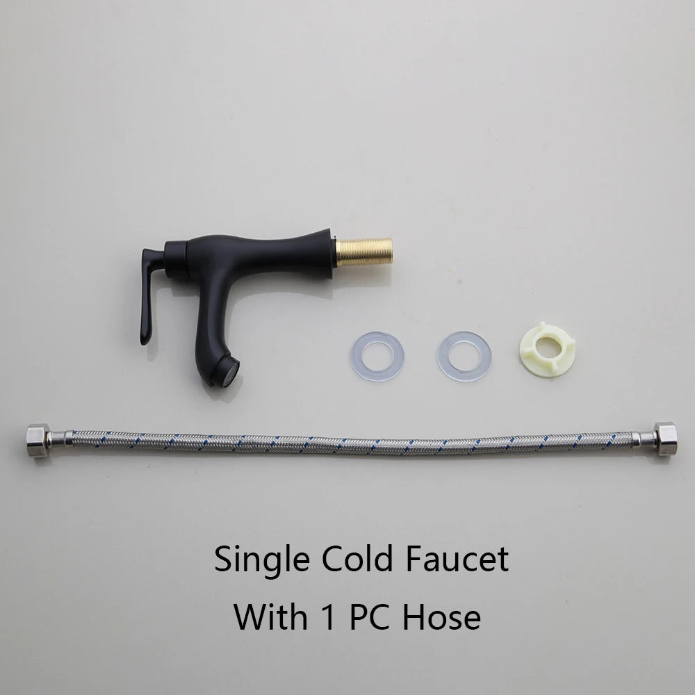 Torayvino Matte Black Bathroom Faucet