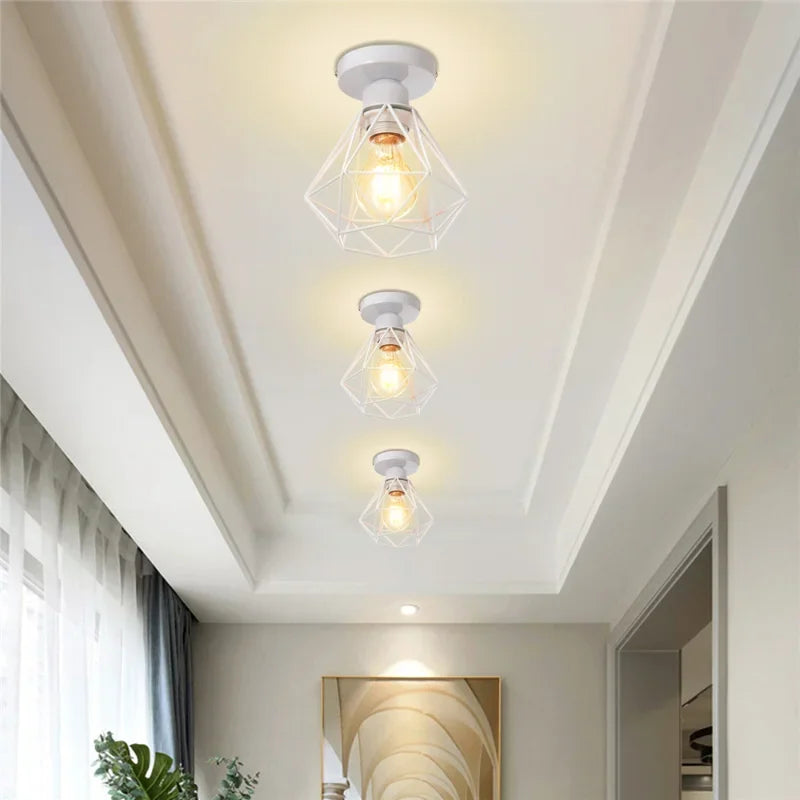 Nordic creative iron single head chandelier
