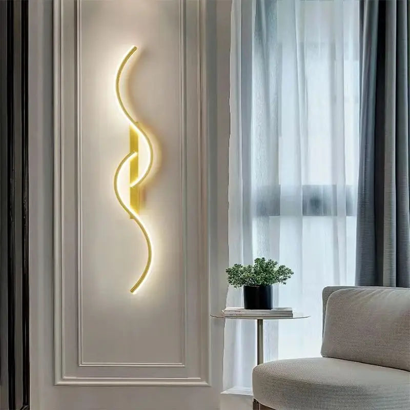 Minimalist Bedside Long Strip Wall Sconces Lamp