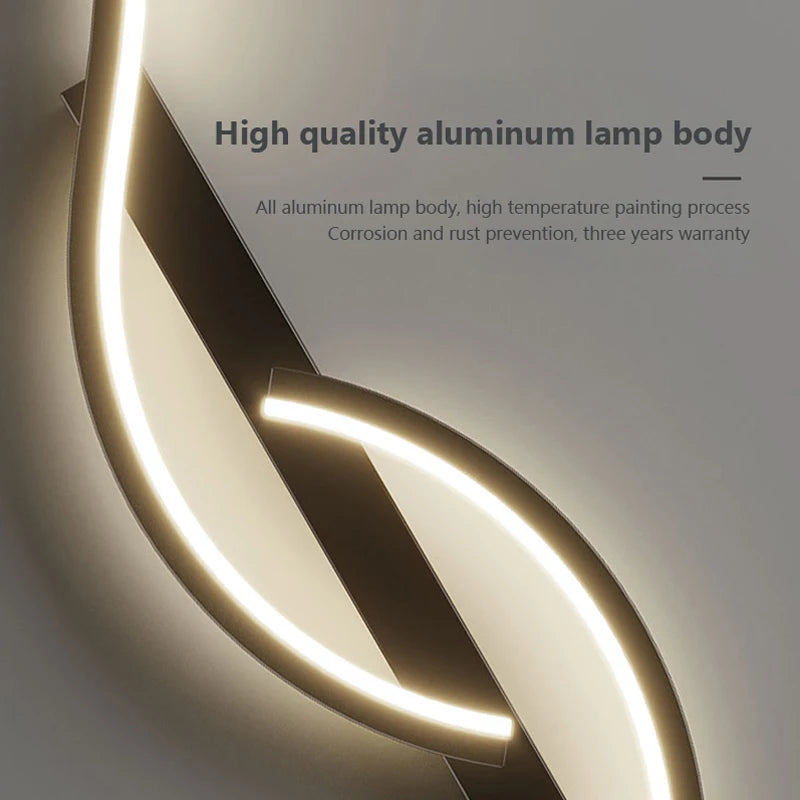 Minimalist Bedside Long Strip Wall Sconces Lamp