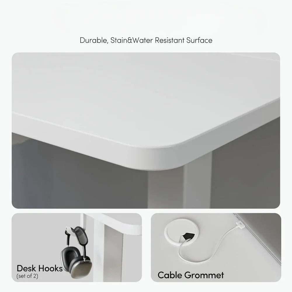 Adjustable Height Sit Stand Up Desk Table Lamp