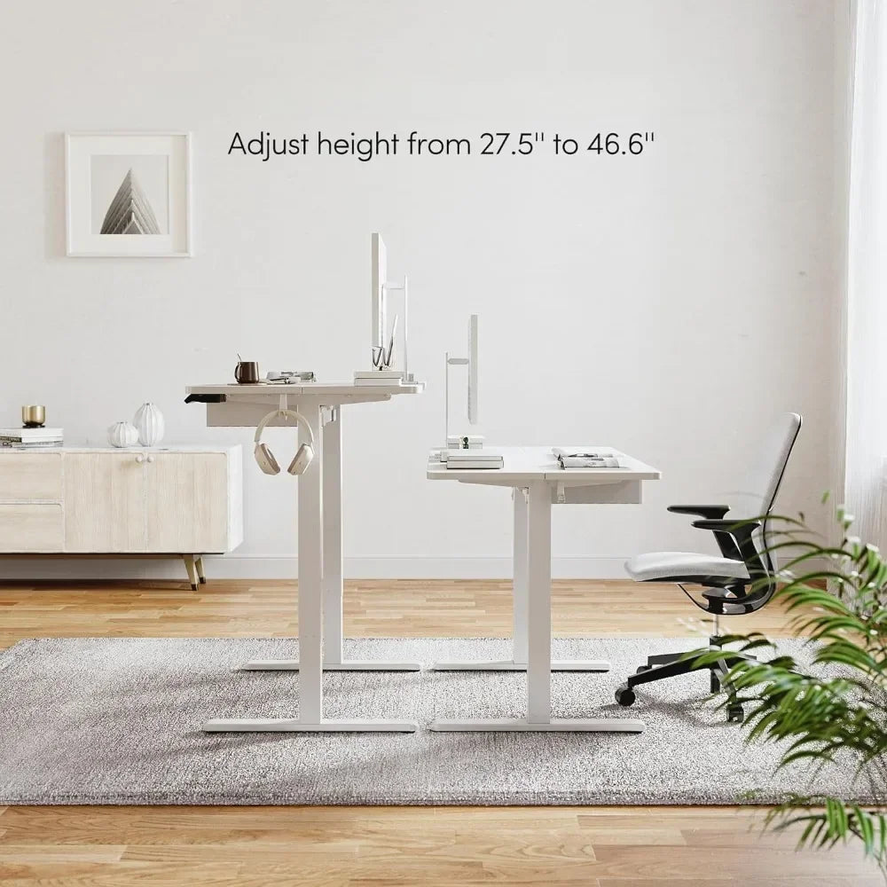 Adjustable Height Sit Stand Up Desk Table Lamp