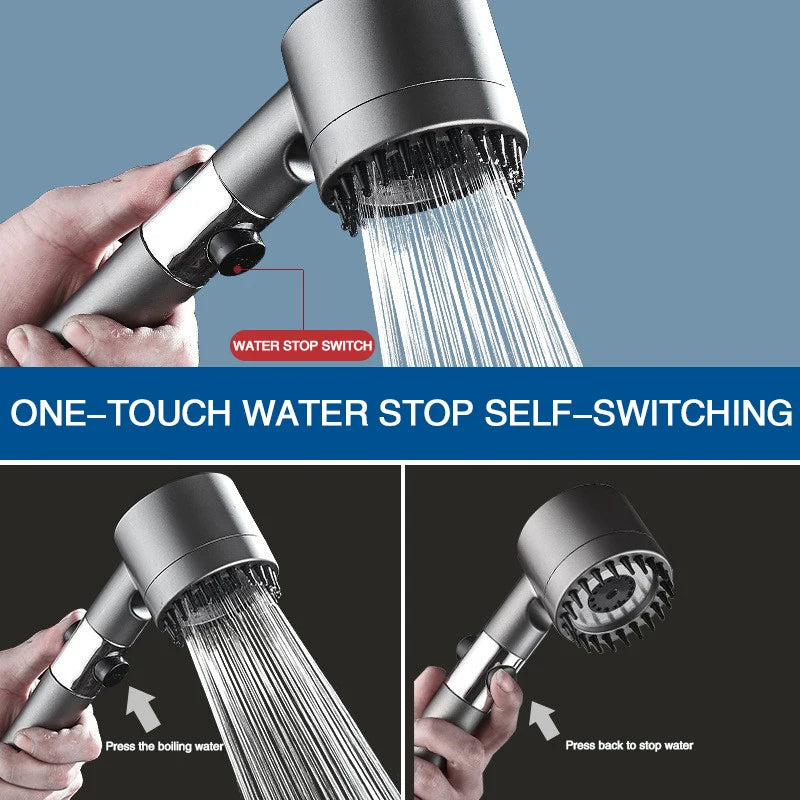 Adjustable Spray with Massage Brush Filter Rain Shower