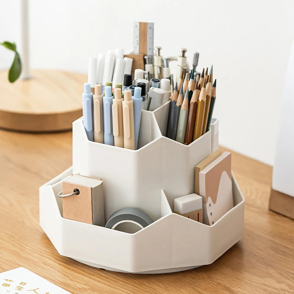 Rotatable Pencil Stand Stationery Organizer