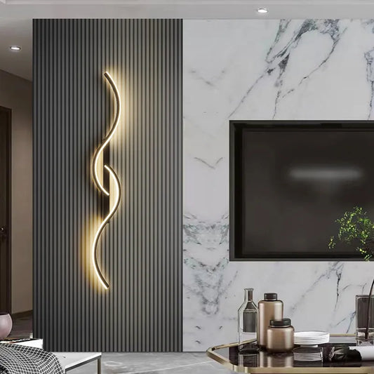 Minimalist Bedside Long Strip Wall Sconces Lamp