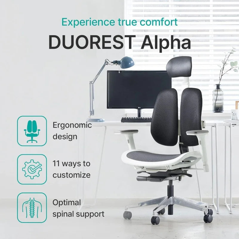 Dual-backrests Alpha - Ergonomic Office Chair