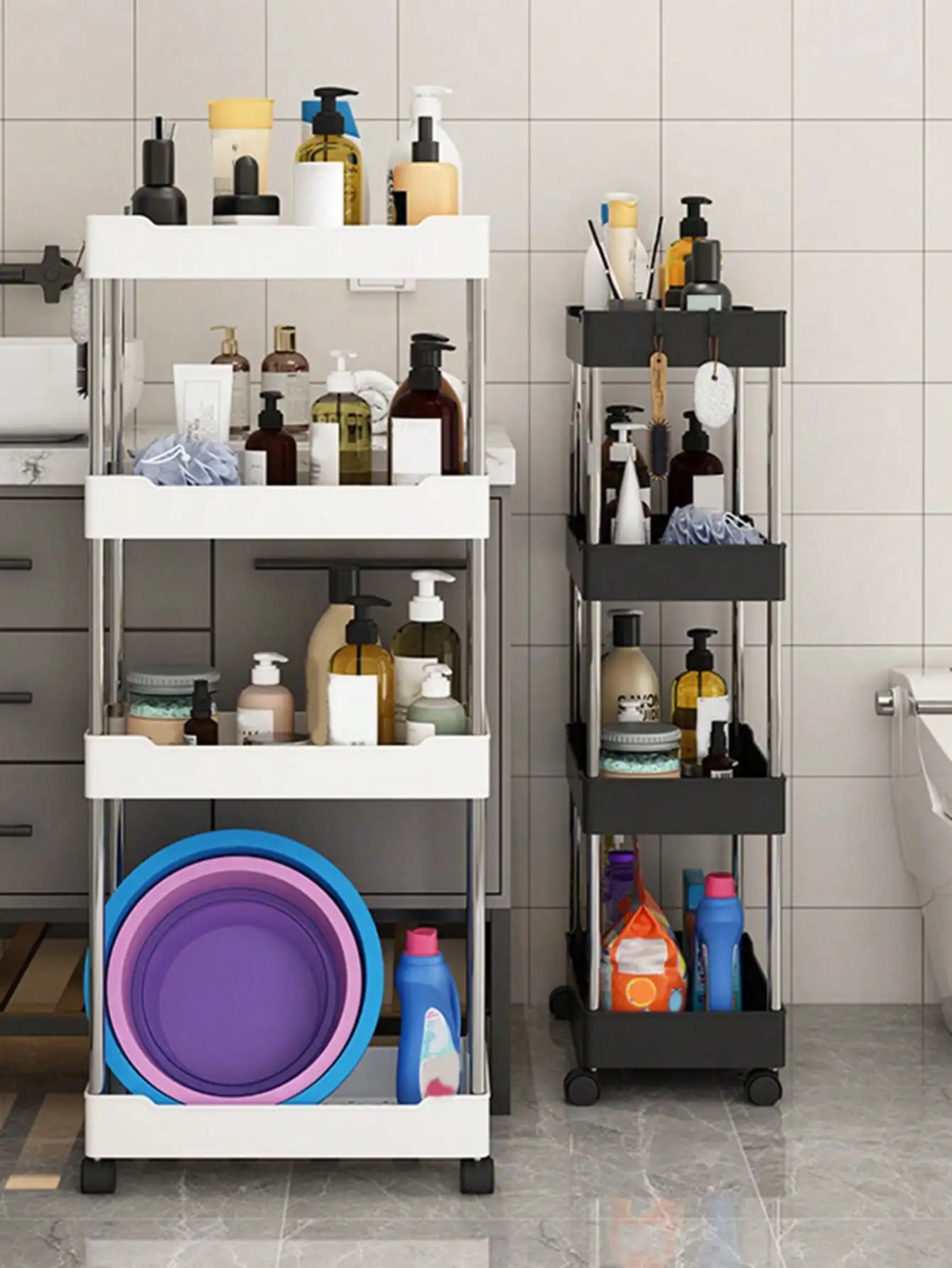 Rolling Utility Cart Storage Shelf