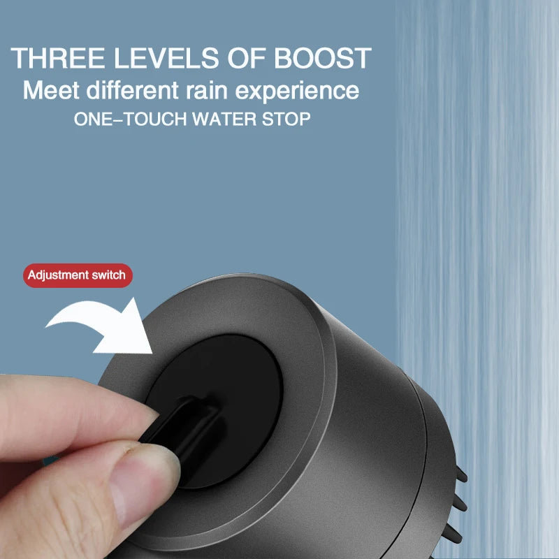 Adjustable Spray with Massage Brush Filter Rain Shower