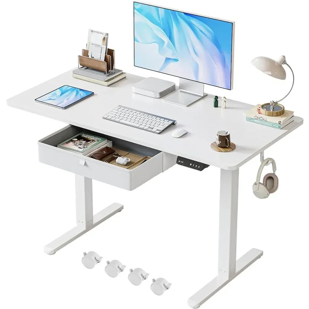 Adjustable Height Sit Stand Up Desk Table Lamp