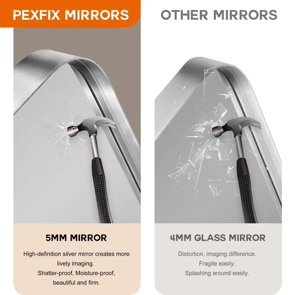 Modern Arch Aluminum Frame Full Body Mirror