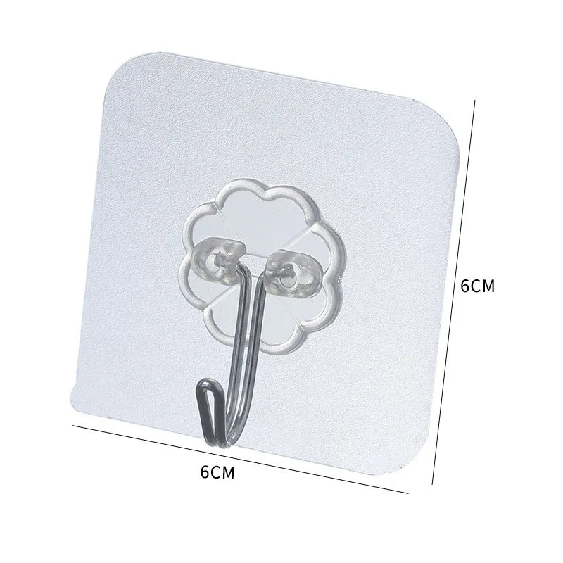 Transparent Self Adhesive Door Wall Hangers Hooks