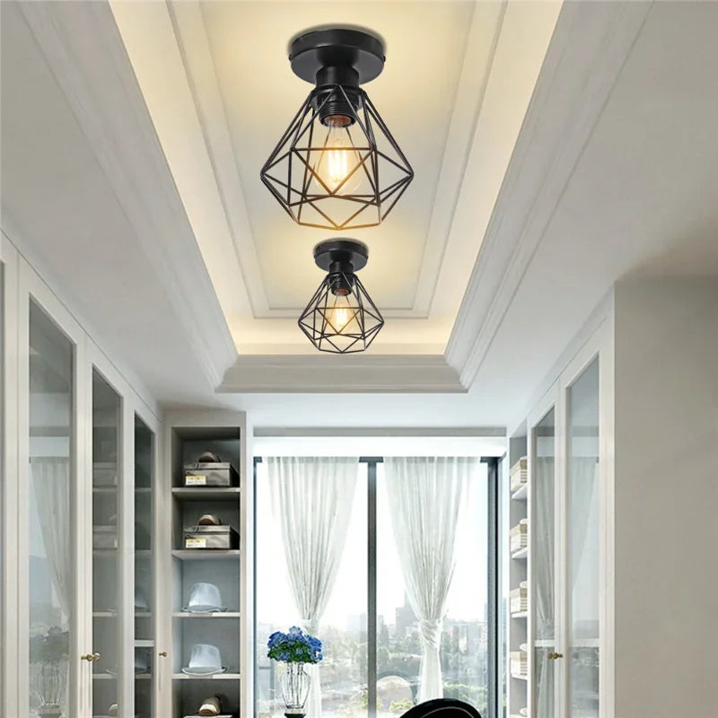 Nordic creative iron single head chandelier